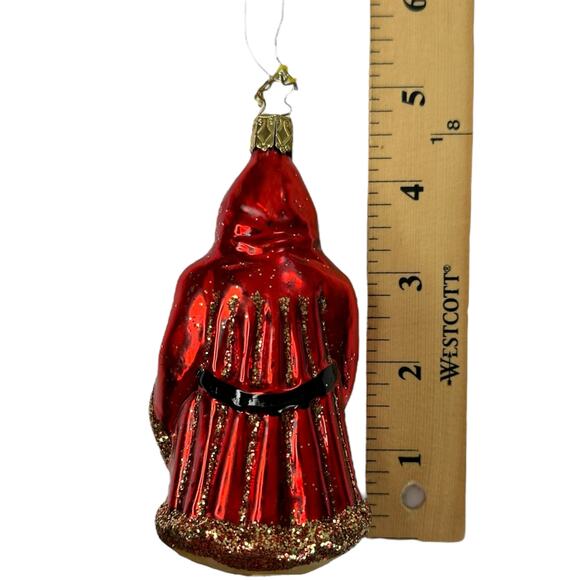 Inge Glas Christmas Ornament Santa Nutcracker Blown Glass German Numbered - Picture 3 of 4